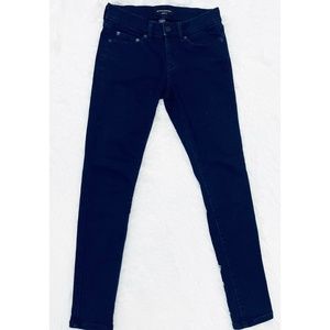 BANANA REPUBLIC: Petite Skinny Fit Stretch Dark Blue Jeans ,Size 24/00